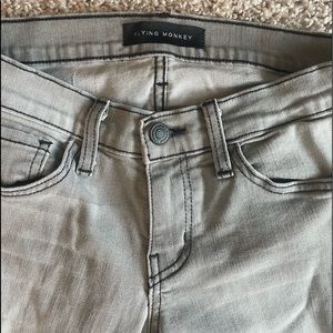 Flying Monkey faded grey slim jeans